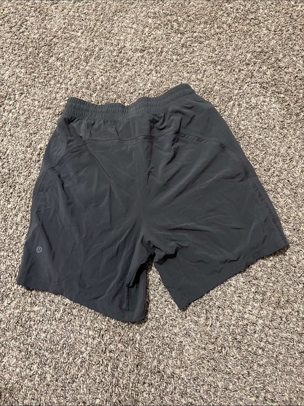 lululemon athletica Black Men’s Athletic Shorts with Subtle Logo